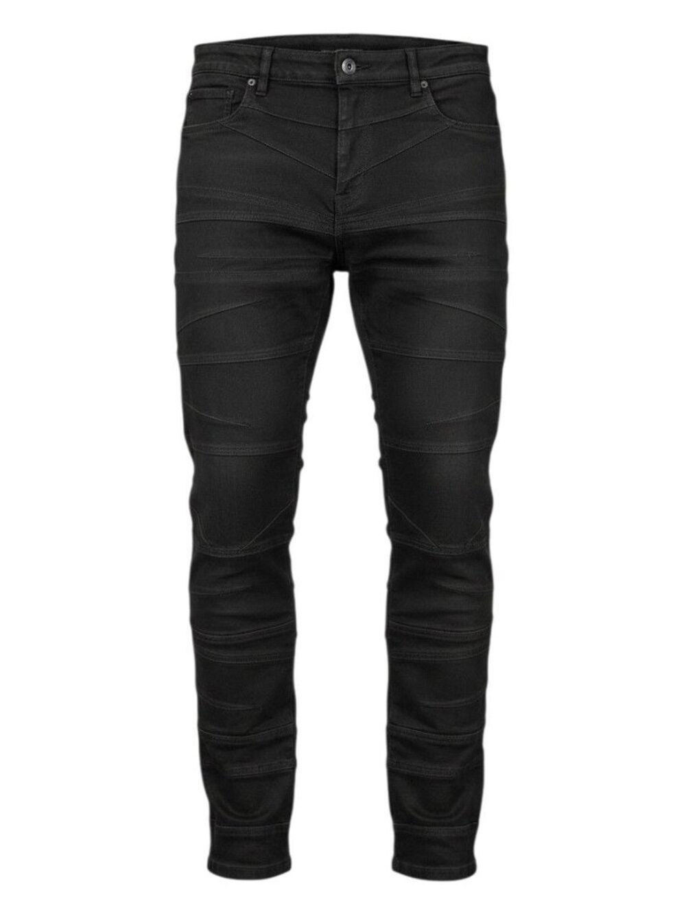 Legendary Status Mens Black Slim-Fit Moto Pants Size 34